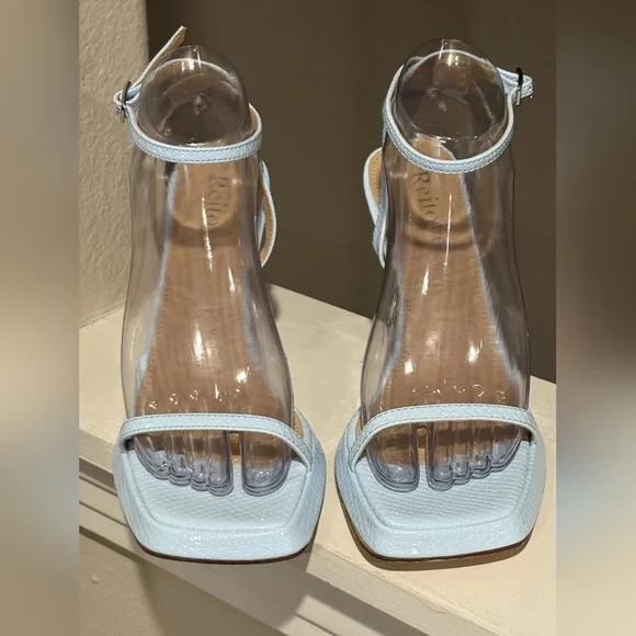 Elegant Light Blue Women's Heels - Picture 3 of 4